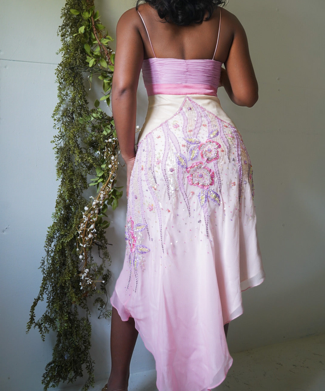 Pink Fairy Ombre Silk Deadstock Dress