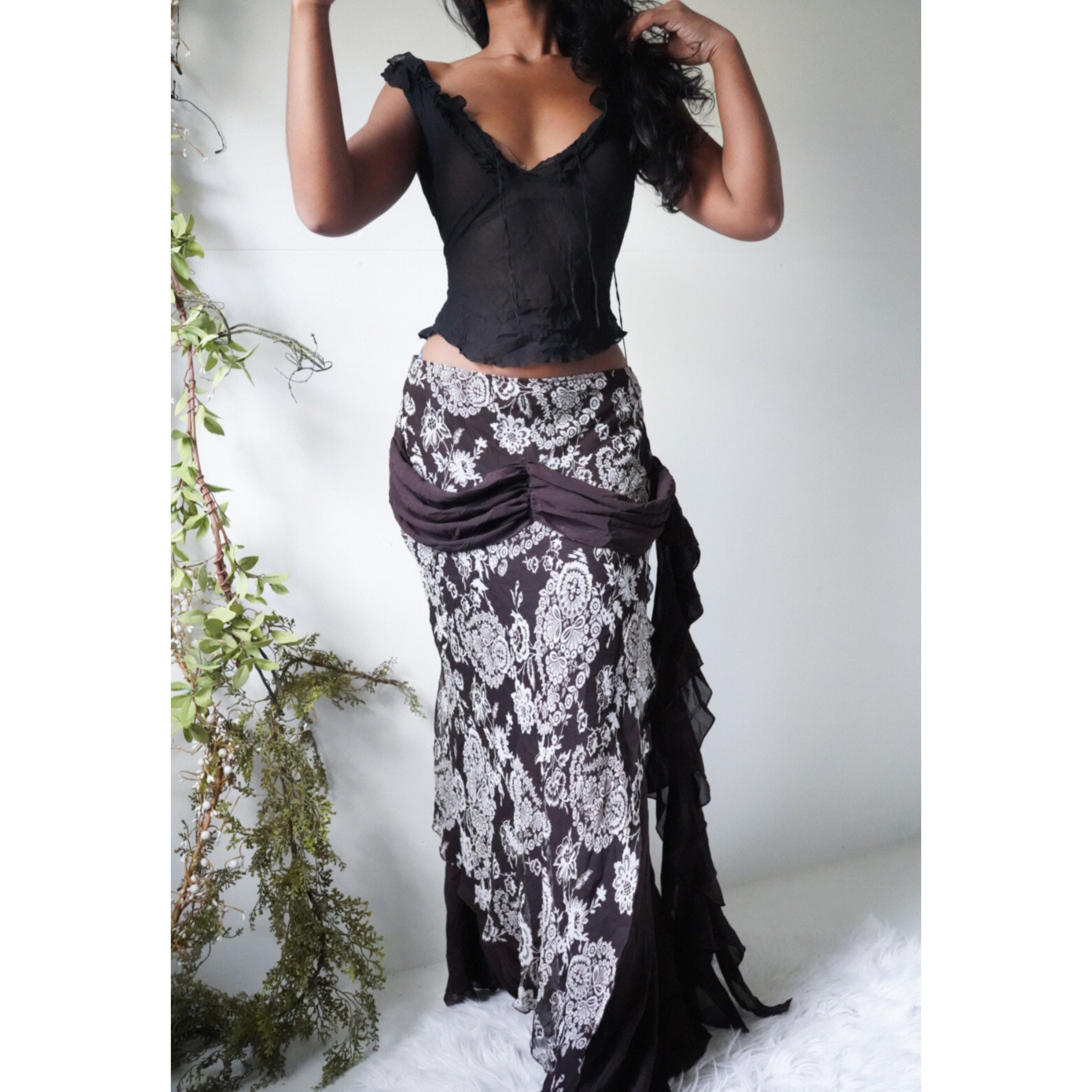 Brown Fairy Maxi Skirt