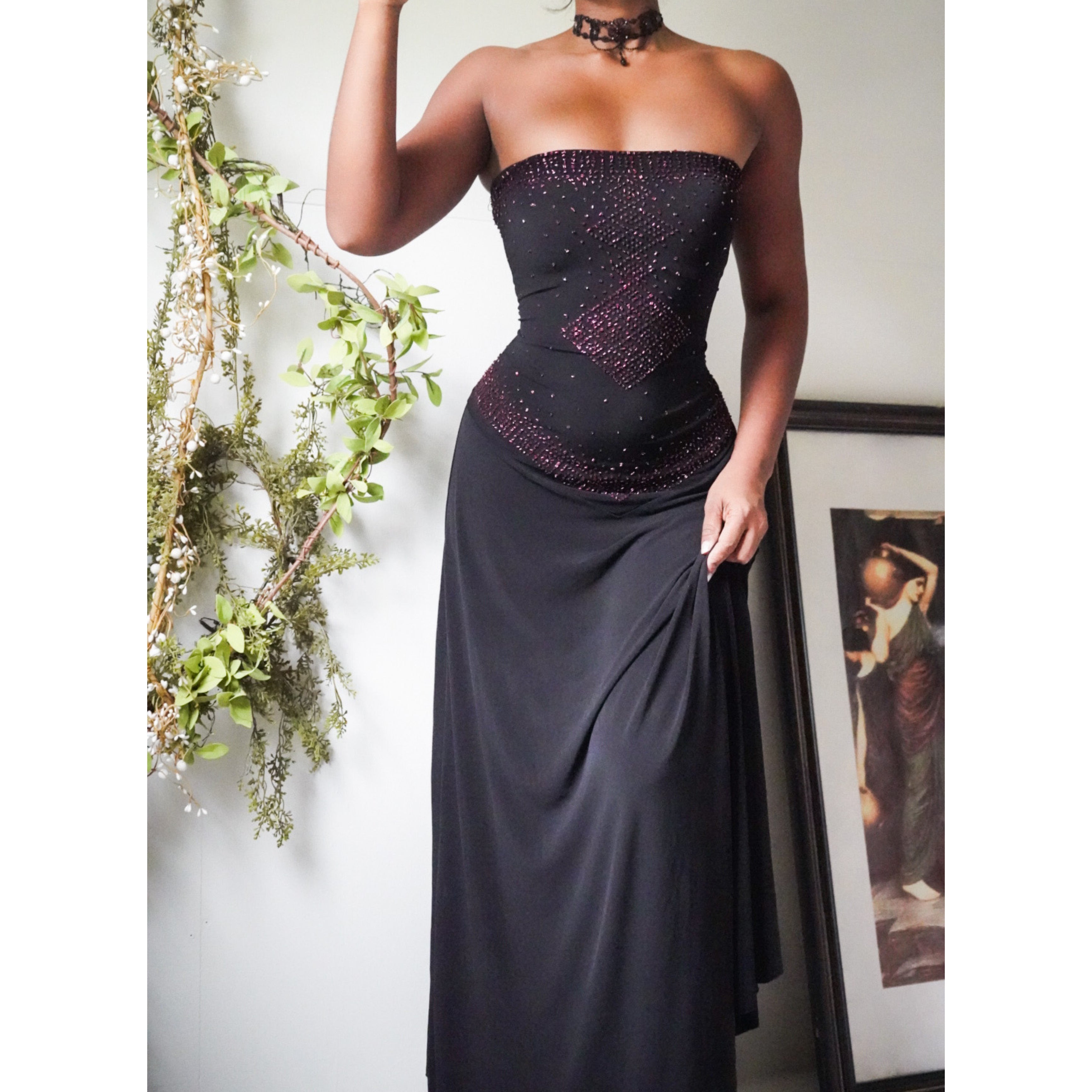 strapless-bead-detail-gown-image