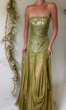Vintage silk sequenced gown.