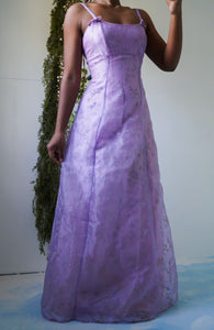 Vintage Y2K Lavender Prom Dress (XS/S)