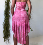 Vintage Y2K Mauve Glitter Fairy Mini Dress (S)