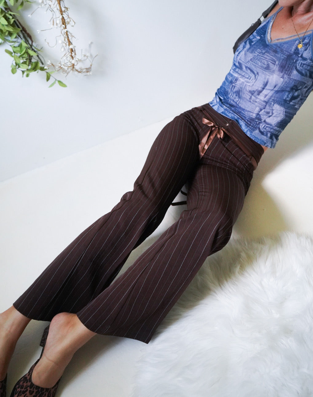 YCNYCHCHY Cyber Y2k Flare Pants E Girl Style Sexy Strechy Trousers