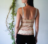 Handmade Velvet and Lace Cami (S/M)