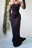 Vintage 90’s Layered Ruched Corset Evening Dress (XS)