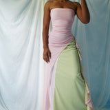 Vintage Y2K Strapless Fairy Layered Gown (S-M)