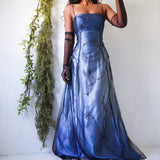 Vintage 90’s Ombré Beaded Overlay Gown (M)