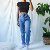 Vintage 90’s High Waisted Western Mom Jeans (M)