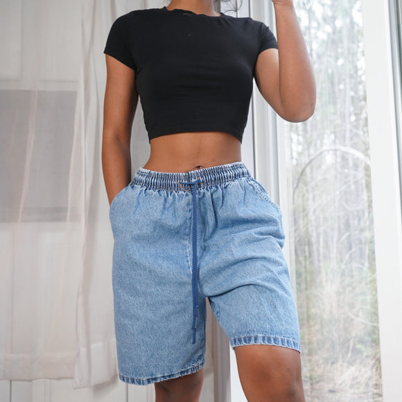 Vintage 90’s Denim Pull on Shorts