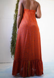 Vintage Y2K Burnt Orange Slip Dress (XS)