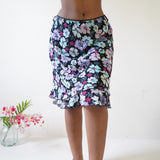Vintage 90s Floral Slip Skirt (S-M)