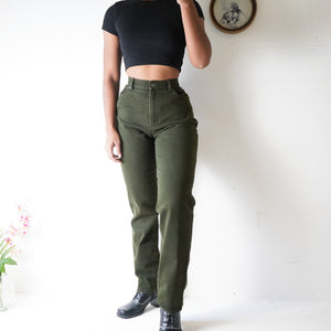 Vintage 90’s Army Green Ralph Lauren Stretch Jeans (M)