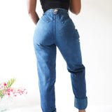 Vintage 90’s Faded Navy Western Jeans (26”)