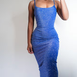 Vintage 90’s Glitter Backless Gown (S-M)