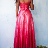Vintage 90’s Beaded Overlay Ombré Gown (M)