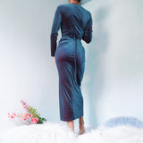 Vintage 90's iridescent velvet gown.