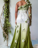 Y2K Forest Fairy One Shoulder Gown (S)