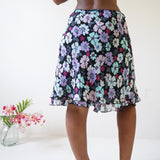 Vintage 90s Floral Slip Skirt (S-M)