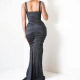 Y2K Ruched Gown (S)