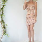 Vintage floral mini dress.