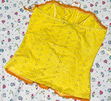 Vintage 90’s Yellow Eyelet Bustier (S)