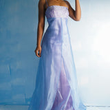 Vintage Y2K Blue/lavender Fairy Gown (S)