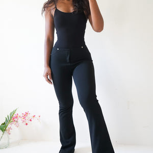 Vintage 90s Stretch Flare Trousers (26”)