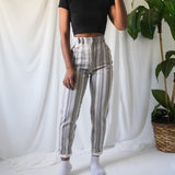 Vintage 90’s Striped Stretch Skinny Trousers (27-28”)