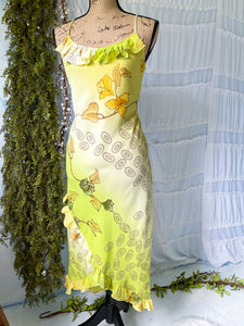 Vintage 90's layered floral midi dress.