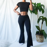 Vintage 90’s Stretchy Flare Pants (XS/S)