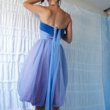 Vintage 50's iridescent tulle cocktail dress.