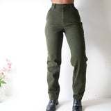 Vintage 90’s Army Green Ralph Lauren Stretch Jeans (M)