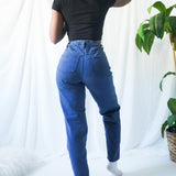 Vintage 90’s Faded Navy Mom Jeans (25-26”)