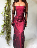 Vintage 90’s Beaded Mesh Layered Gown (M)