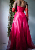Vintage Y2K Ombre Layered Beaded Gown (XS)