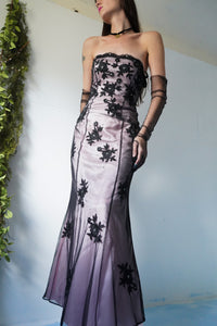 Vintage 90's layered floral gown.