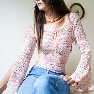 Vintage 90's knit bell sleeve.