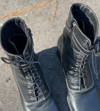 Vintage 90’s Leather Heeled Boots (US 8.5)