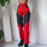 Vintage 90’s Color Block High Waisted Jeans (23”-24”)