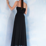 Vintage 90's lace up layered gown.