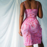 Vintage 90’s Pink Paisley Slip Dress (M)