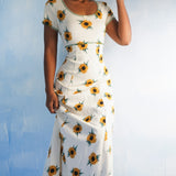 Vintage 90’s Sunflower Knit Dress (S-M)