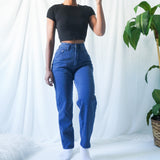 Vintage 90’s Faded Navy Mom Jeans (25-26”)