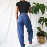 Vintage 90s Flannel Lined Jeans (28”)