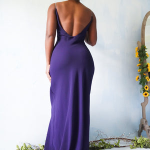 Vintage 90’s Purple Bias Gown (S)