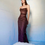 Vintage 90's layered glitter gown.