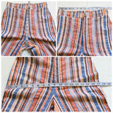 Vintage 70’s Seersucker Striped Wide Leg Trousers (25-26”)