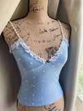 Handmade Dainty Lace Trimmed Cami (XS)