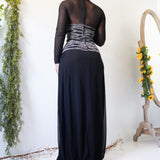 Vintage Late 90’s Beaded Bodice Gown (M-L)